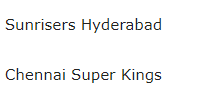 CSK vs SRH, IPL 2021, Live Scores Today | Scorecard Updates | News